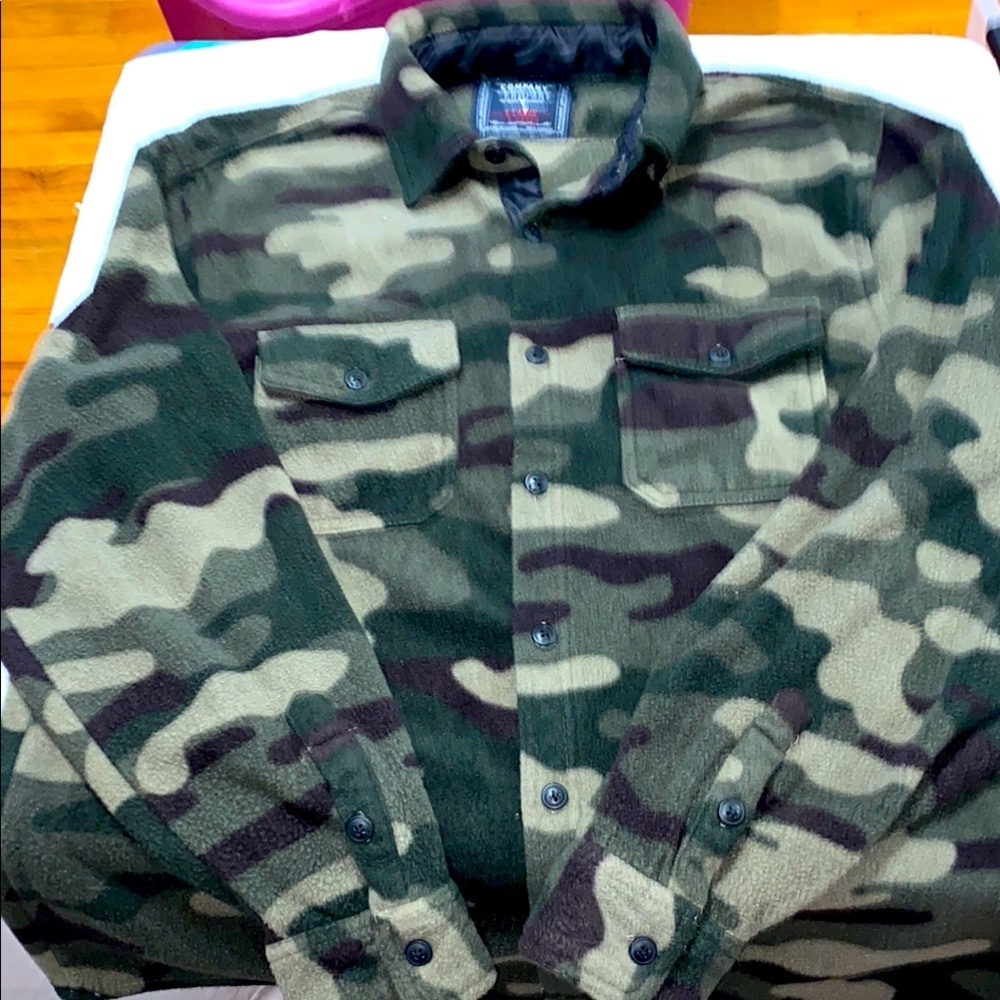 Company Eighty One Men‎ XL camouflage fleece shacket shirt good clean condition